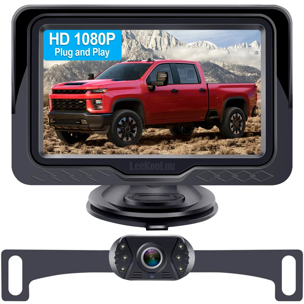 LeeKooLuu 4.3-inch wired backup camera kit
