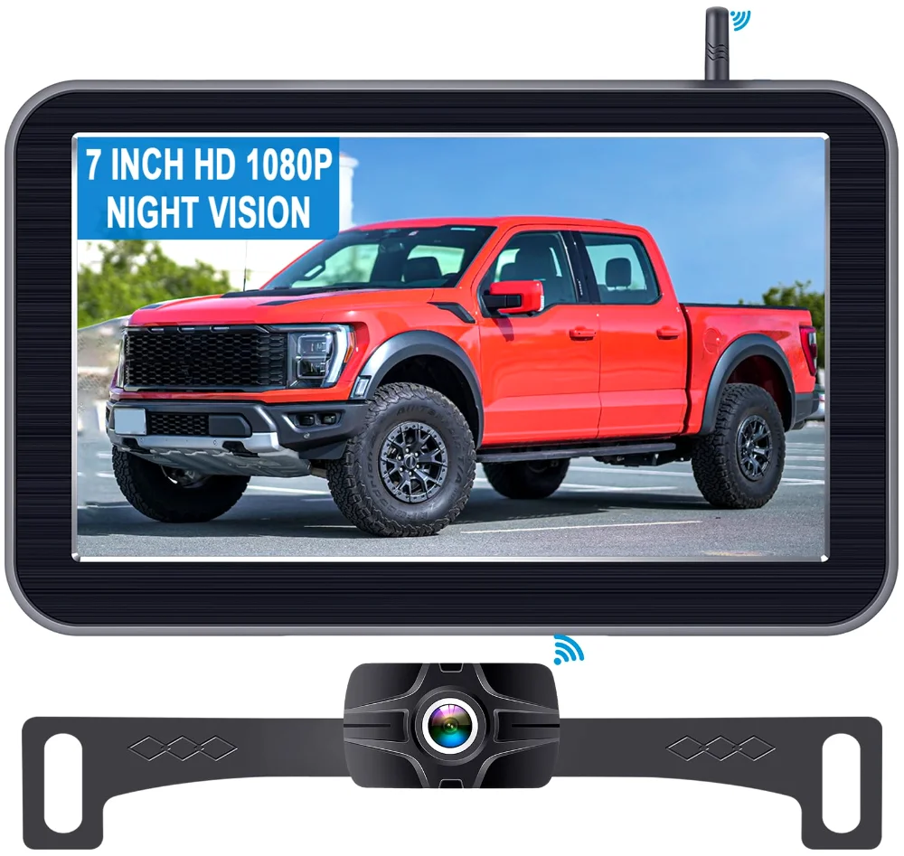 LeeKooLuu 7-inch wireless backup camera for trucks