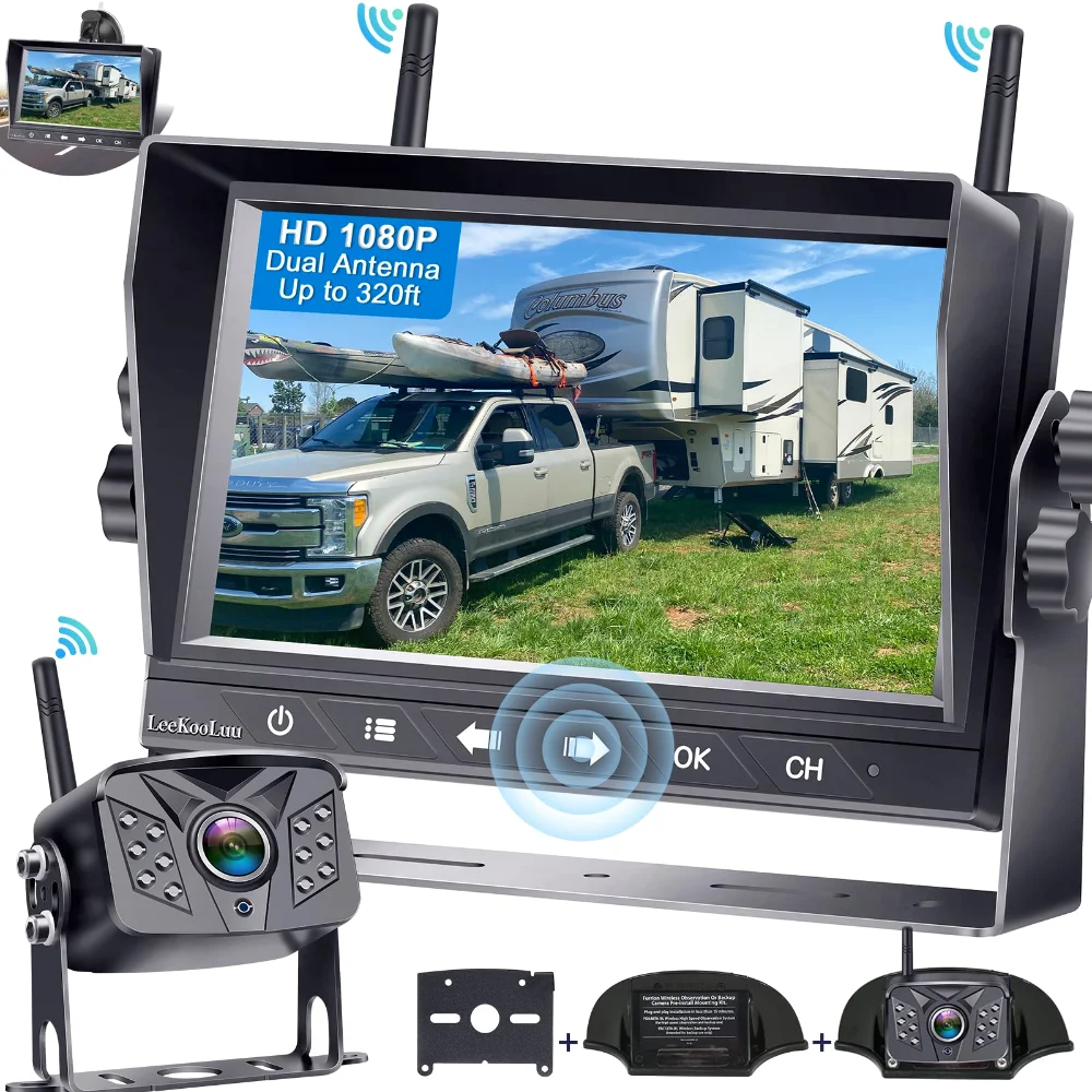 LeeKooLuu LK7 7-inch wireless RV backup camera