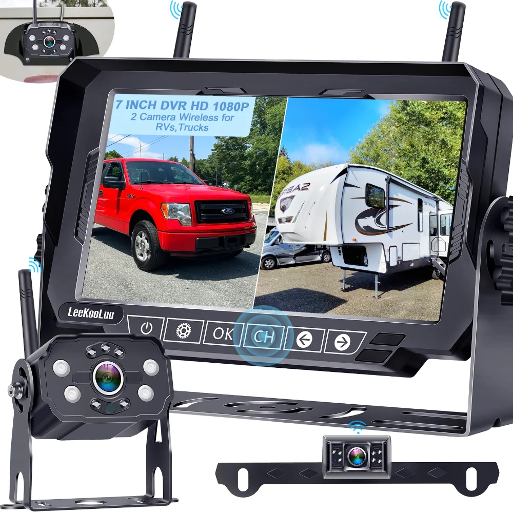 LeeKooLuu LK9 wireless RV system with two cameras